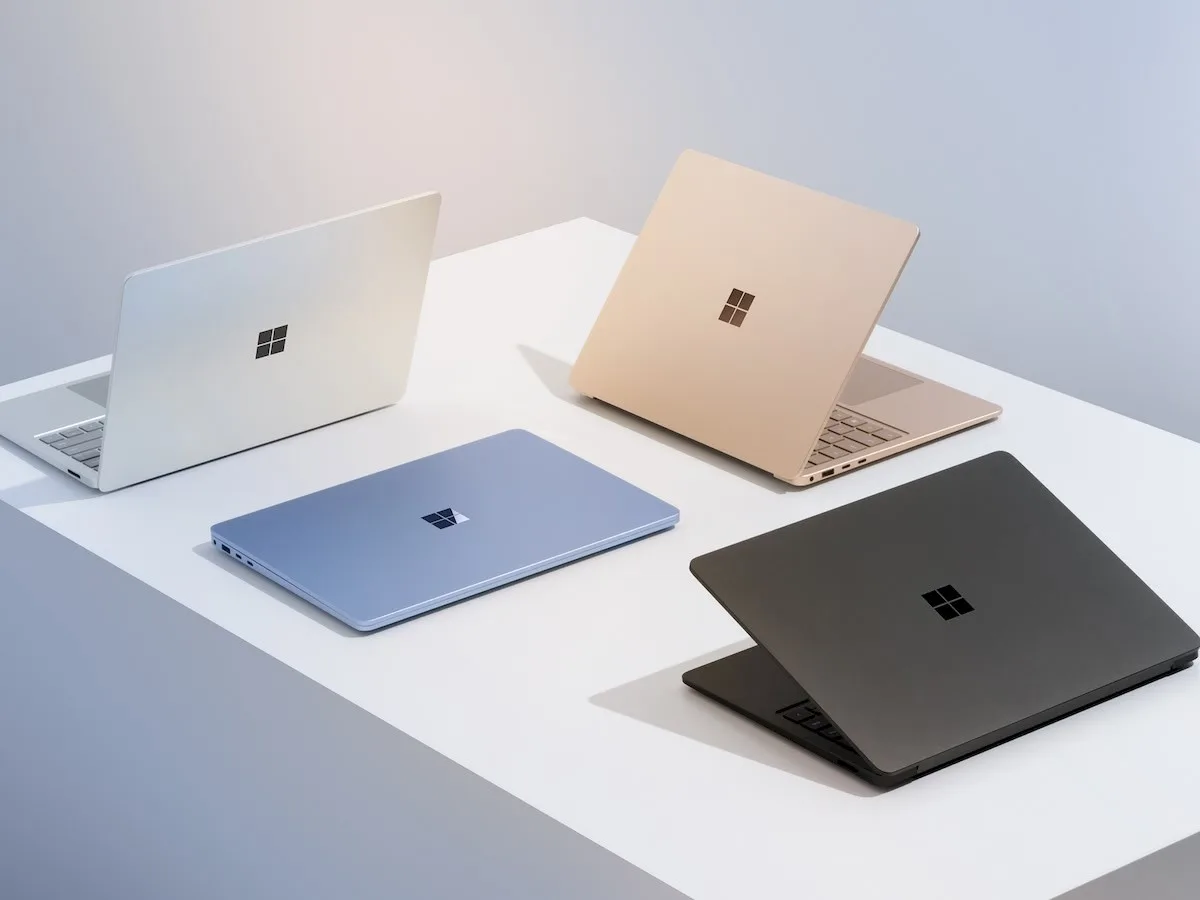 the microsoft surface laptops