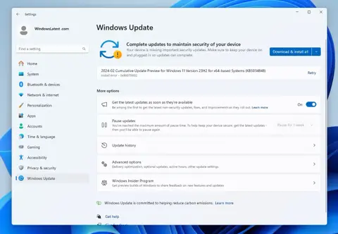 windows 11 update new