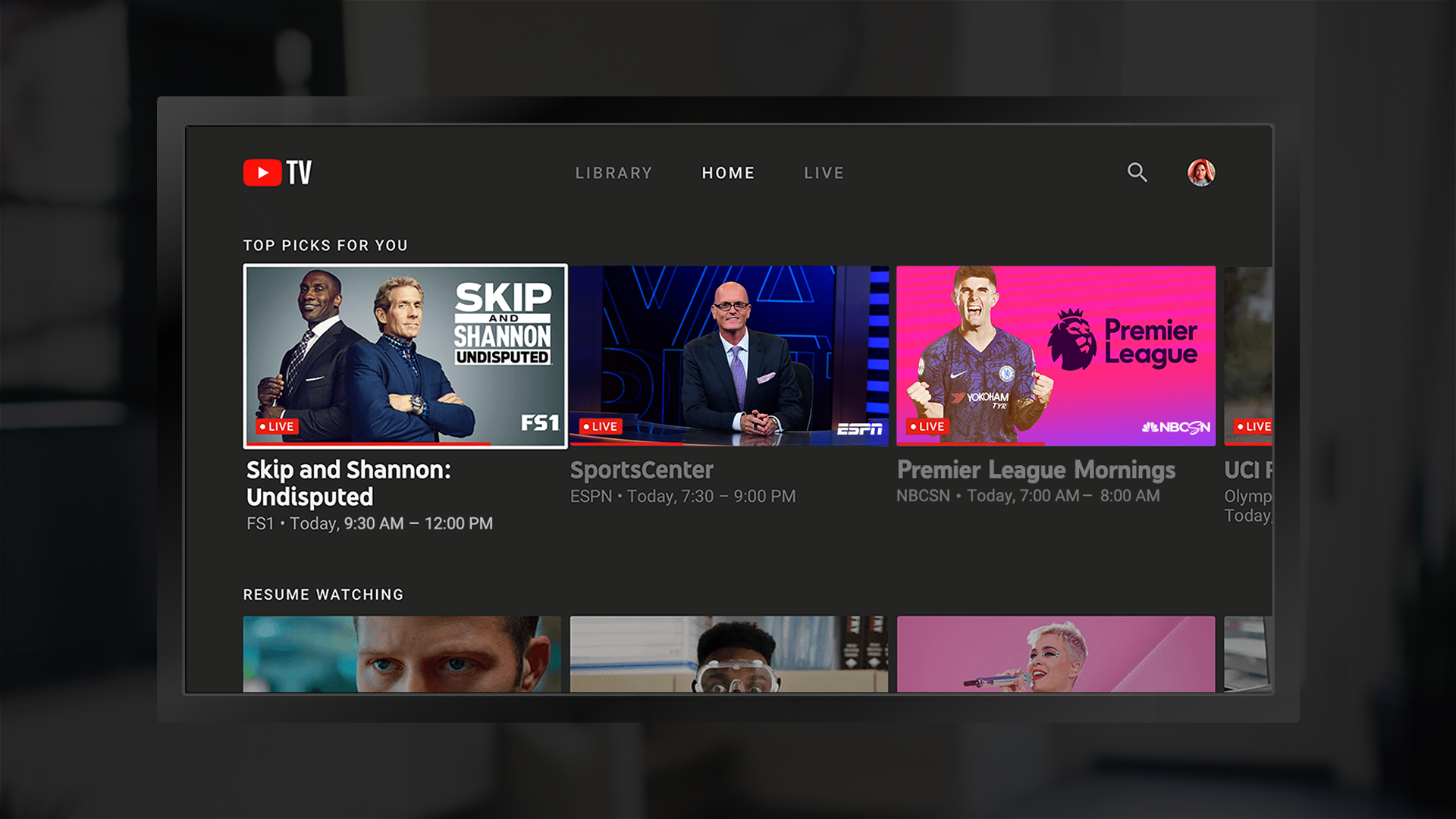 youtube tv 1080