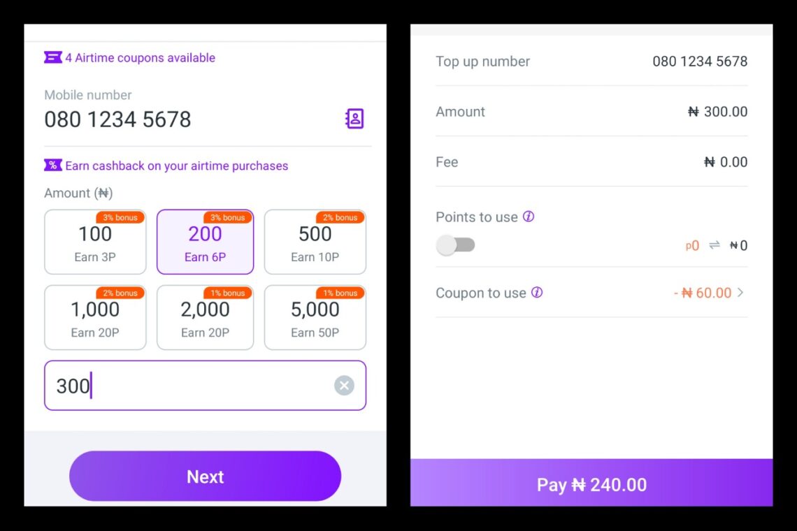 buying airtime on palmpay