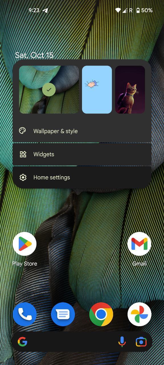 pixyos homescreen