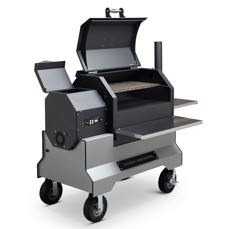 Yoder Smokers YS640 on Competition Cart