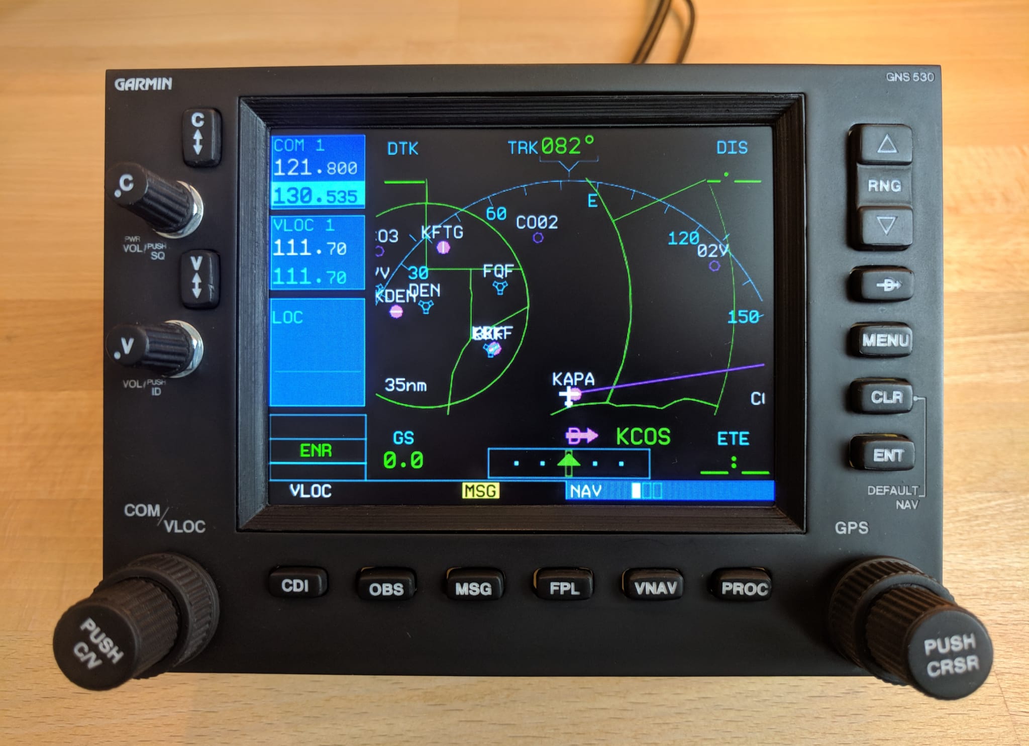 Garmin GNS 530 Bezel for Flight Simulators 