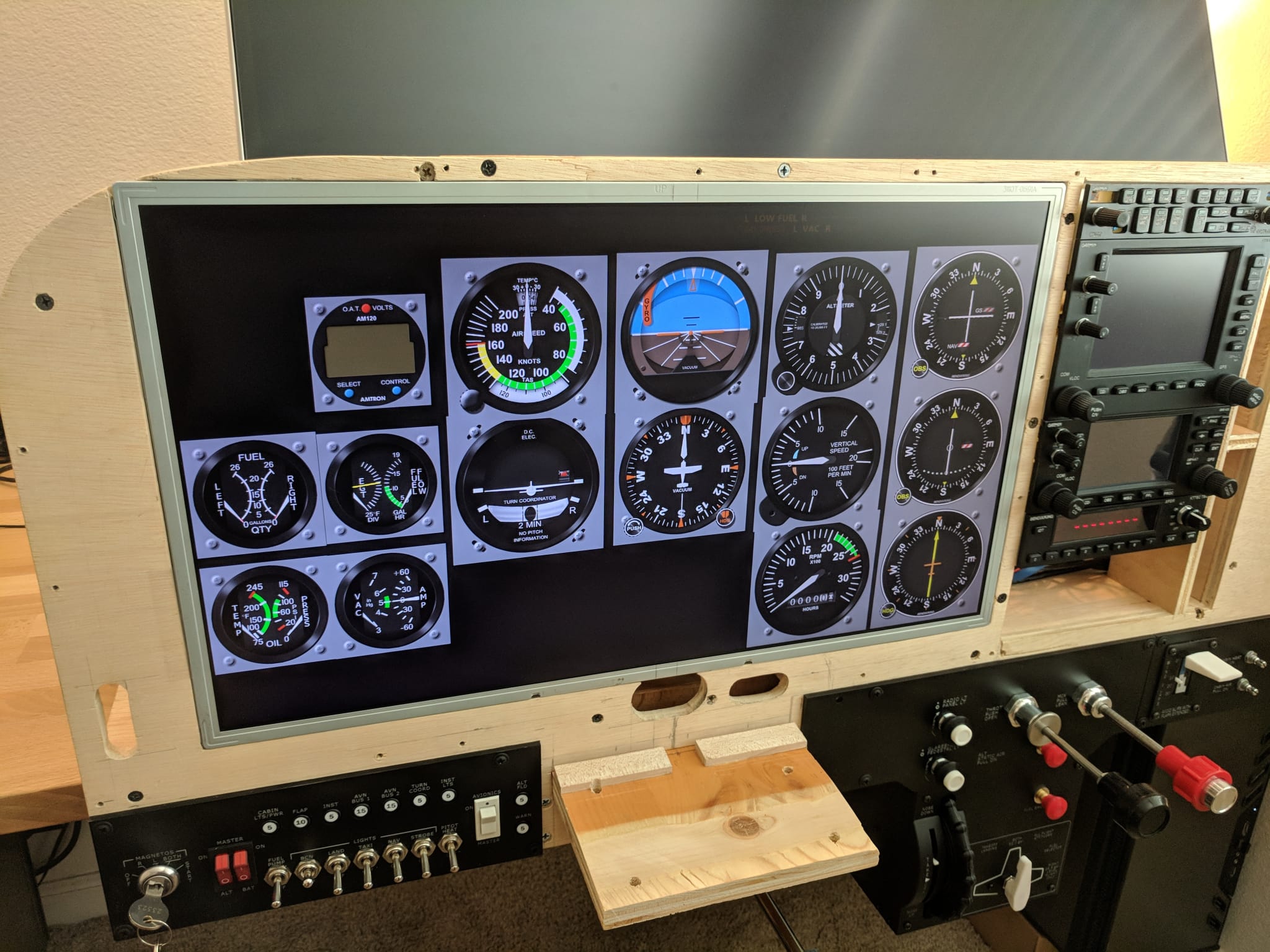 Rudder Pedals - Cessna 172 Flight Simulator Panel