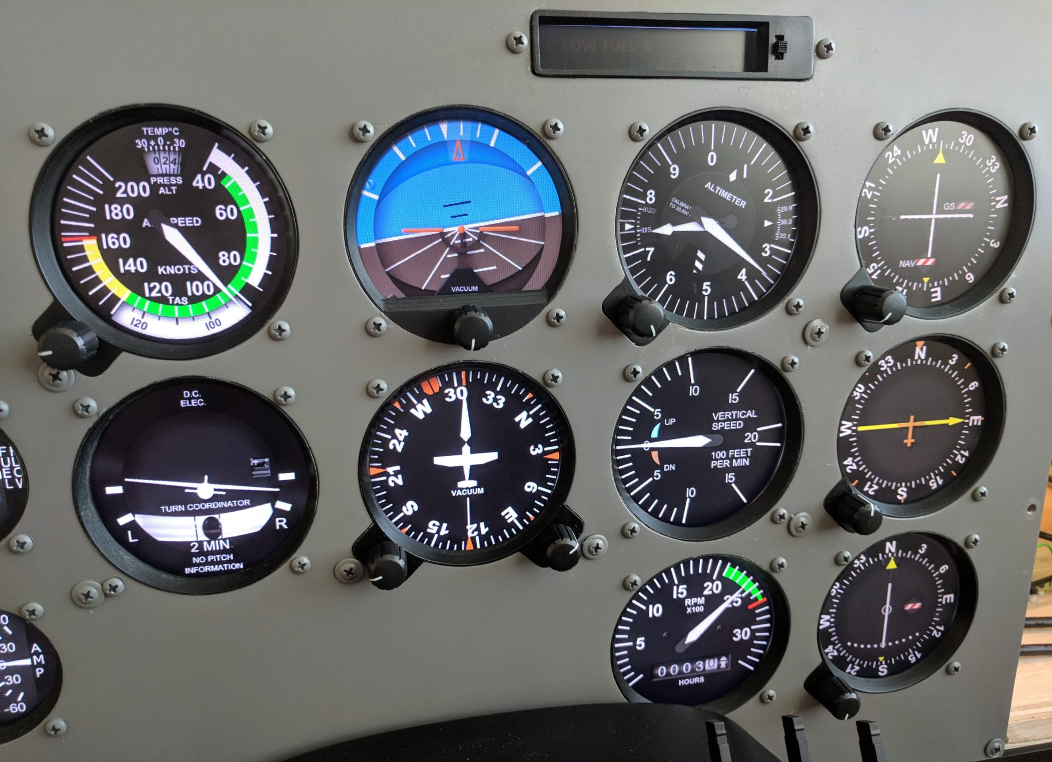 Instrument Panel Cessna 172 Flight Simulator Panel