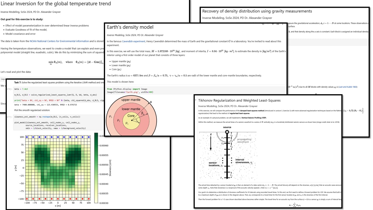 Examples of Jupyter Python notebooks exercises
