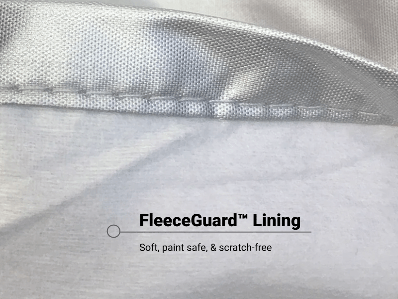 FleeceGuard™ lining is soft, paint safe, and scratch free