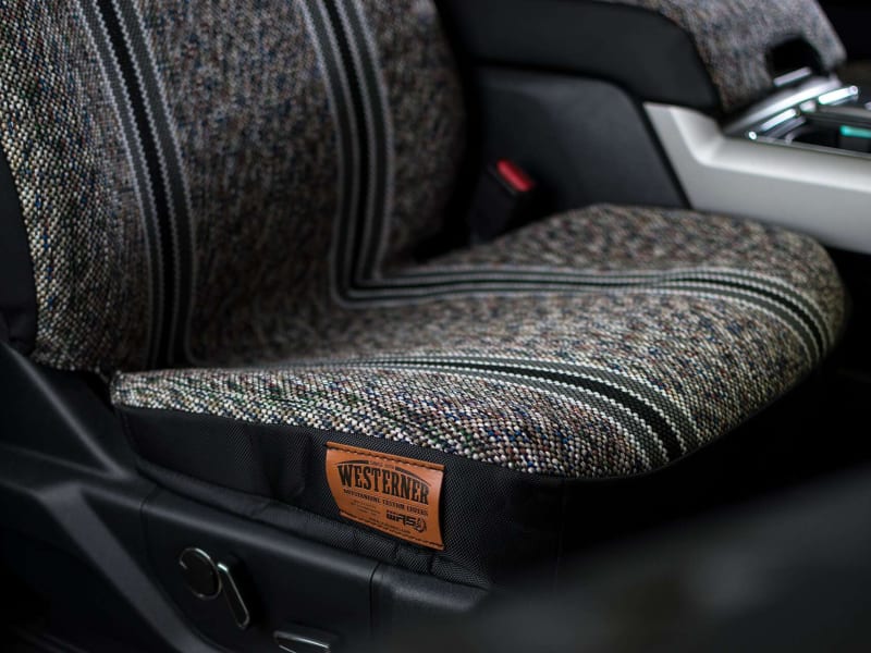 Black Saddle Blanket Custom Fit Seat Cover Representative Image 1