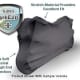 Thumbnail of Indoor Black Satin Shield Motorcycle Cover