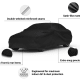 Thumbnail of Indoor Black Satin Car Cover features ultrasonically welded seams, elastic front and rear hems, and an extra-snug precision fit