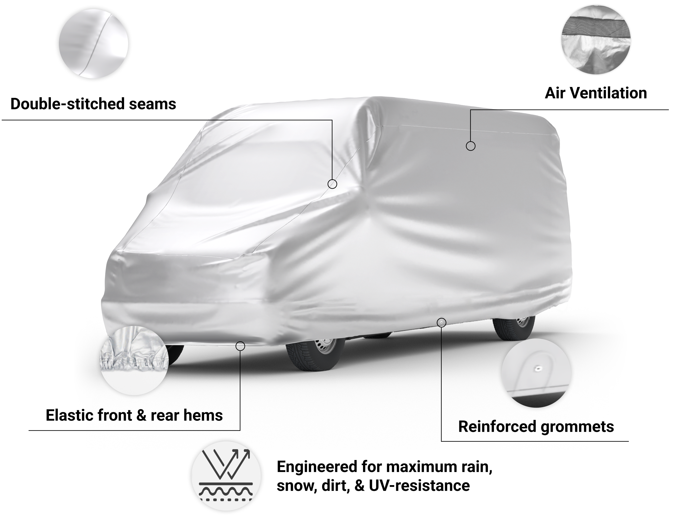 Platinum Shield Weatherproof Car Cover Compatible with 2011 Dodge Caliber Sedan 4 Door - Outdoor ＆ Indoor - Protect from Water, Snow, Sun - Fleece Li Platinum Shield Class B RV Cover |
