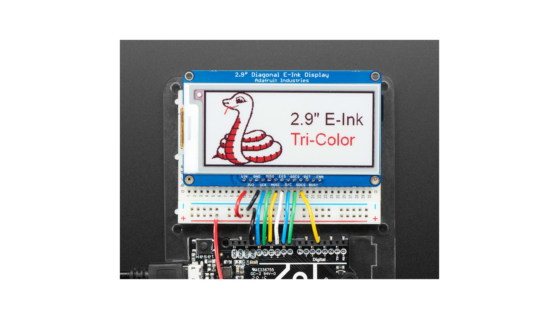Adafruit 2.9 Red/Black/White Eink Display Breakout
