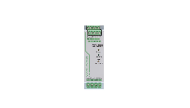 Phoenix Contact 2866734 Power Supply, ACDC, 24VDC, 5A, 120W, DIN Rail ...