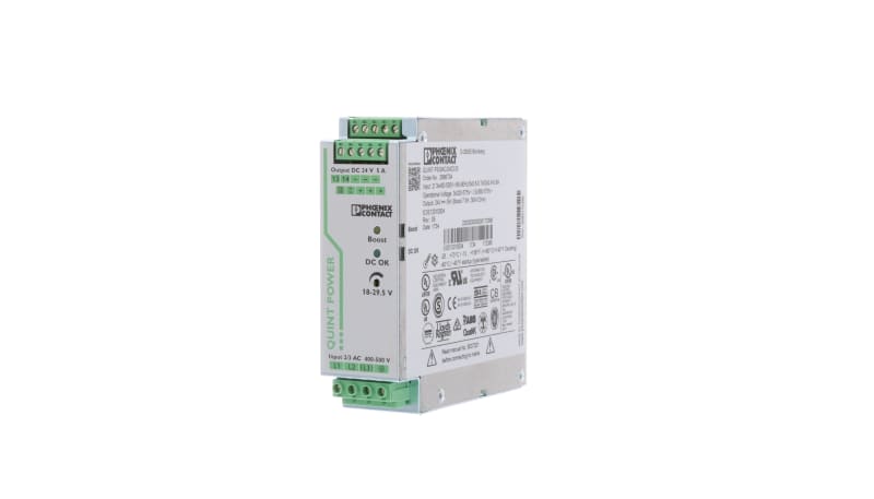 Phoenix Contact 2866734 Power Supply, ACDC, 24VDC, 5A, 120W, DIN Rail ...