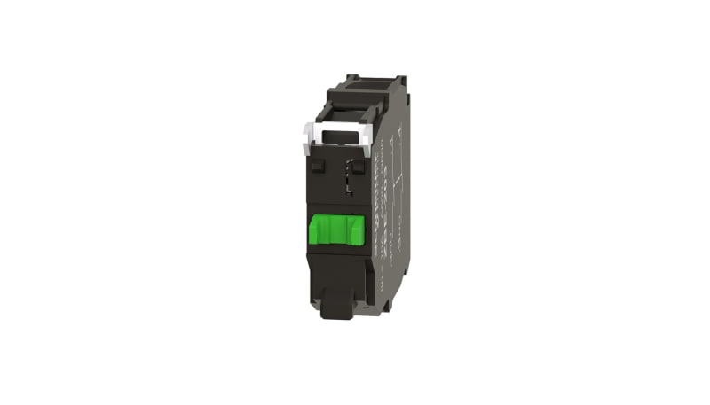 Schneider Electric ZBE203 Contact Block, DPST, 2NO, 6A 120VAC, Screws ...