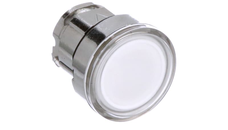 Schneider Electric ZB4BH013 White Push Button Head, Push Push, 22mm ...