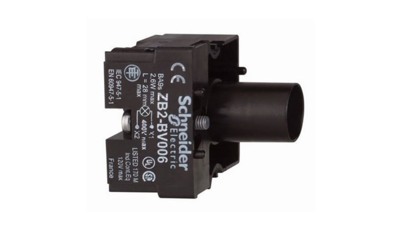 Schneider Electric ZB2BV006 Mounting Base for XACA Pilot Light,Harmony ...
