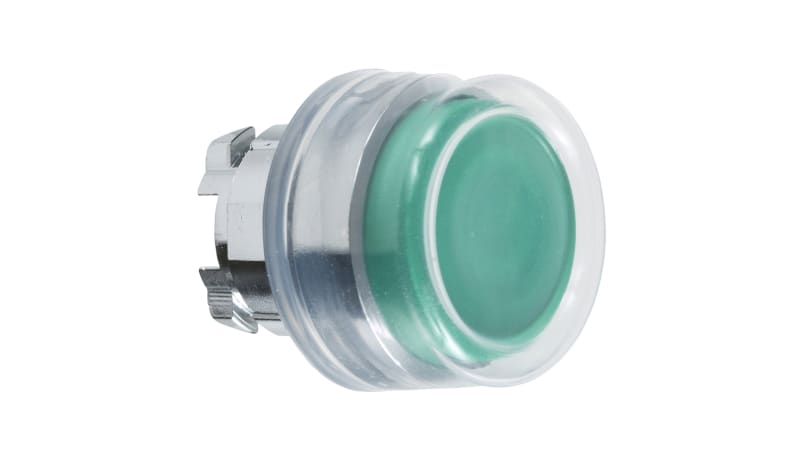 Schneider Electric ZB4BP3 Green Push Button Head, Spring Return, 22mm ...
