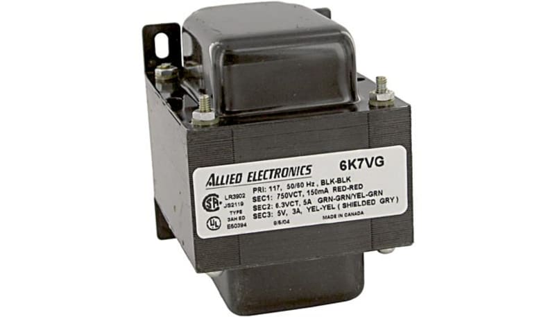 Hammond Manufacturing 6K7VG Transformer, Pri:110-120V, 50/60Hz