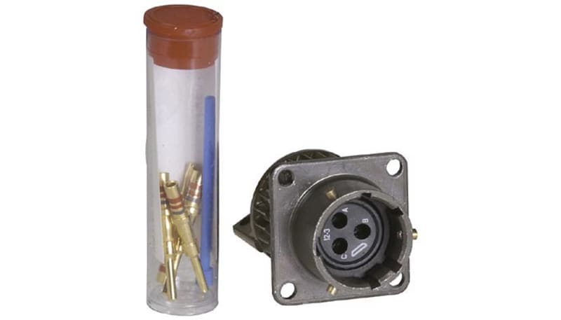 Amphenol Industrial MS3120F12-3P Connector MILSPEC WALL MOUNTING ...