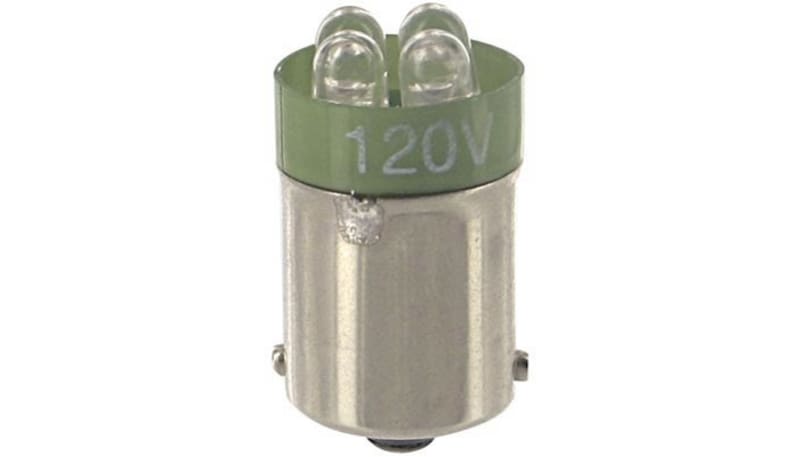 SloanLED 162-1202 LAMP, LED ;T4-1/2;120V;20MA;500MCD;GREEN;DOUBLE ...