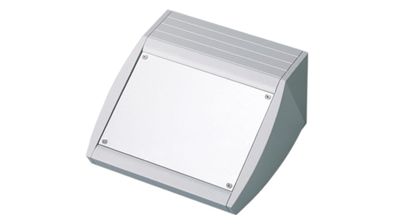 OKW Enclosures M5320105-AL Enclosure, Sloped, Desktop, Aluminum, 7 ...