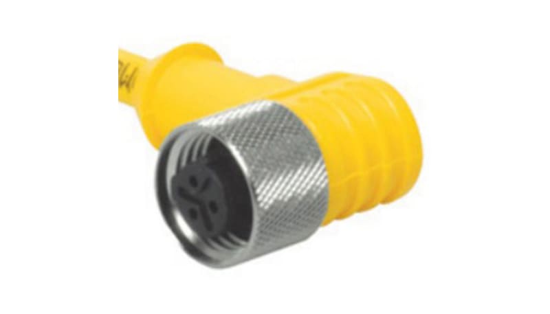 Turck WKB 3T-2/S105 Single Ended Cordset, Angle 1/2 in Female to ...