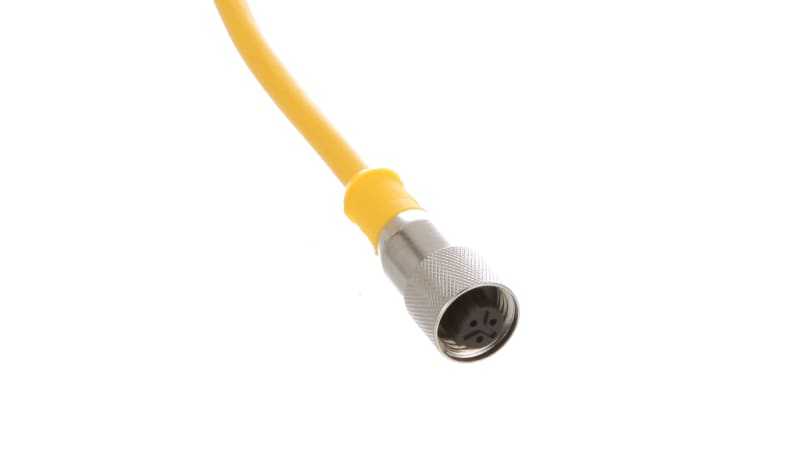 Turck KB 3T-2 Single Ended Cordset, 1/2 Inch Female to Pigtail, 2 m ...