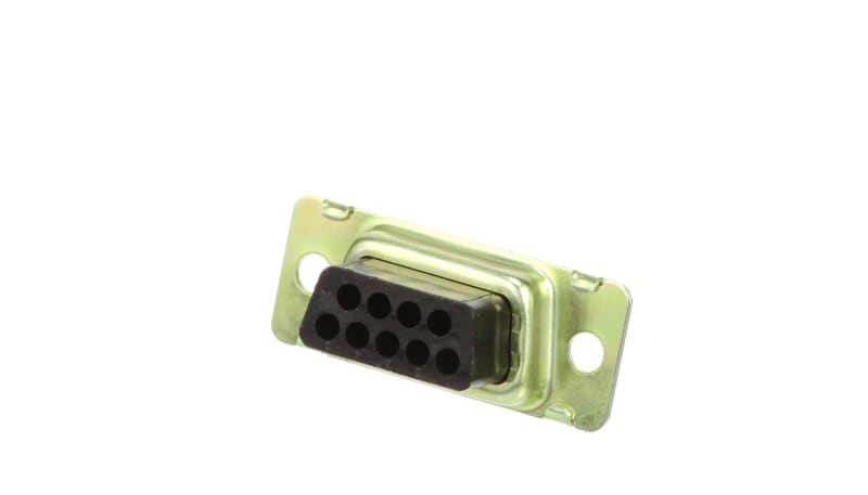 TE Connectivity 205203-8 Crimp D-Sub Connector, Receptacle, 9Pos, Size ...