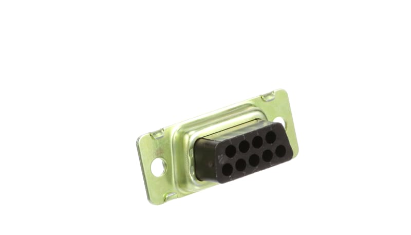 TE Connectivity 205203-8 Crimp D-Sub Connector, Receptacle, 9Pos, Size ...