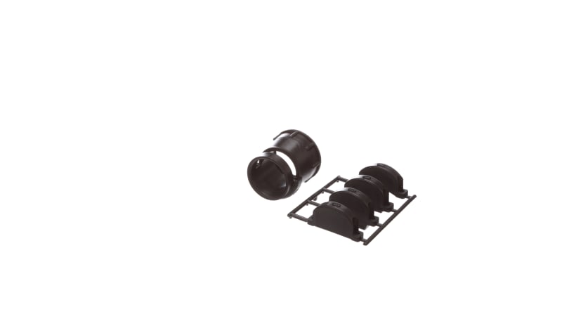 TE Connectivity 206512-5 Cable Clamp (CPC), Size 23, Black, Straight ...