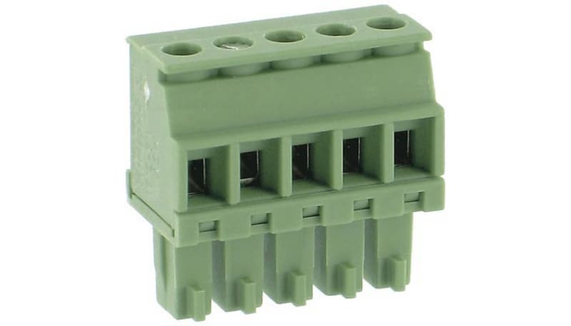 Phoenix Contact 1827156 PCB Plug Screw 3.81mm 16AWG 160V 8A 5 Position ...