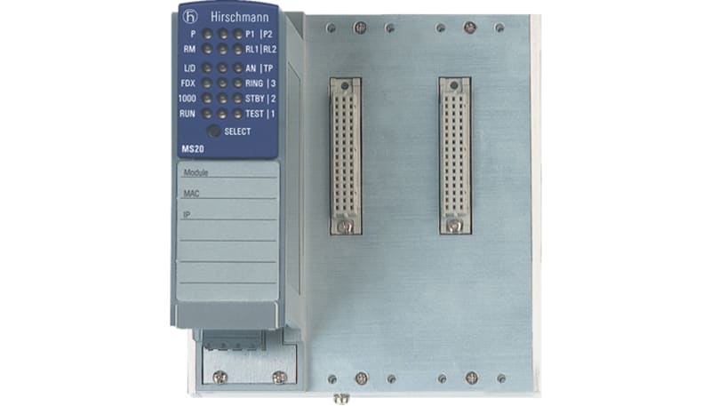 Hirschmann MS20-0800SAAE Managed Ethernet Switch, Backplane w/2