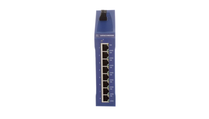 Hirschmann SPIDER II 8TX Ethernet Switch, 8 Port, Unmanaged, 24