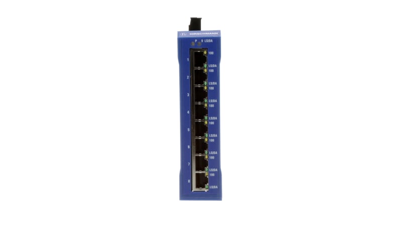 Hirschmann SPIDER II 8TX/1FX EEC Ethernet Switch, 8 Port
