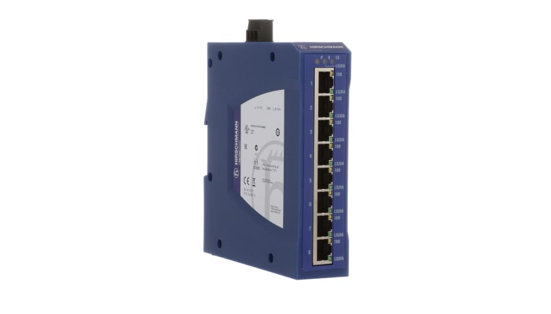 Hirschmann SPIDER II 8TX/2FX EEC Ethernet Switch, 8 Port