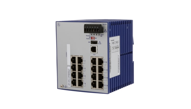 Hirschmann 943-434-999 Ethernet Switch, Managed, Copper/RJ45