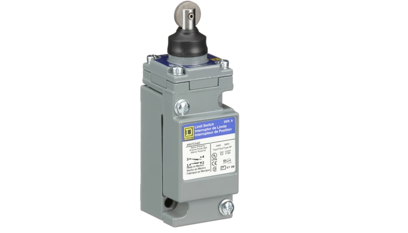 Telemecanique Sensors 9007C54D Limit Switch, Heavy Duty, Top
