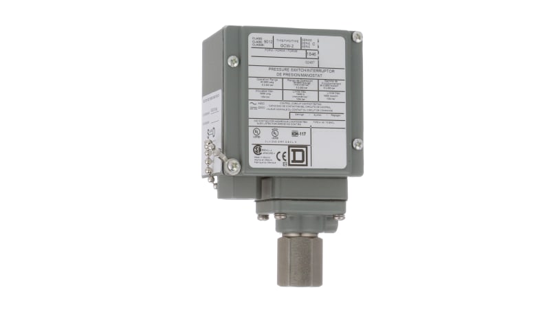 Square D 9012GCW2 Pressure Switch, 90-2900 psi, 1/4 NPTF port