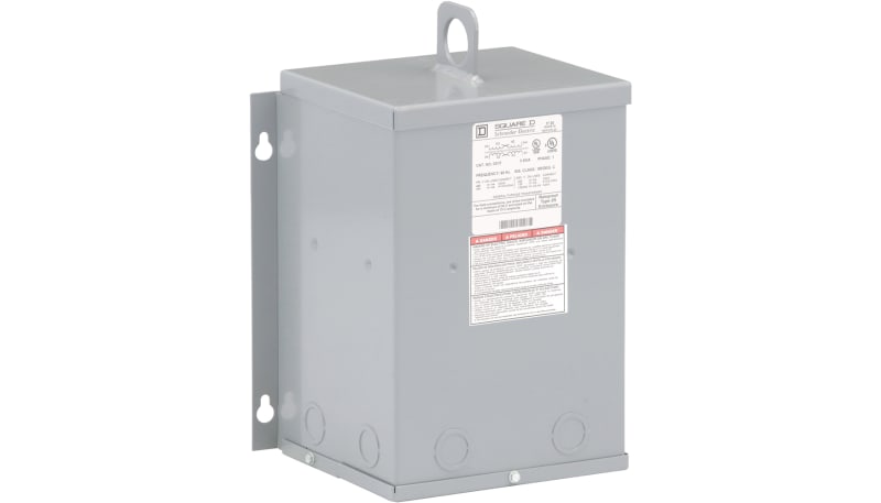 Square D 3S1F Dry Transformer, 3kVA, 240x480V Primary, 120/240V ...