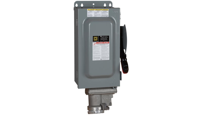 Square D H362AWC Switch Fusible Hd 60A /Cr-Hi Receptacle