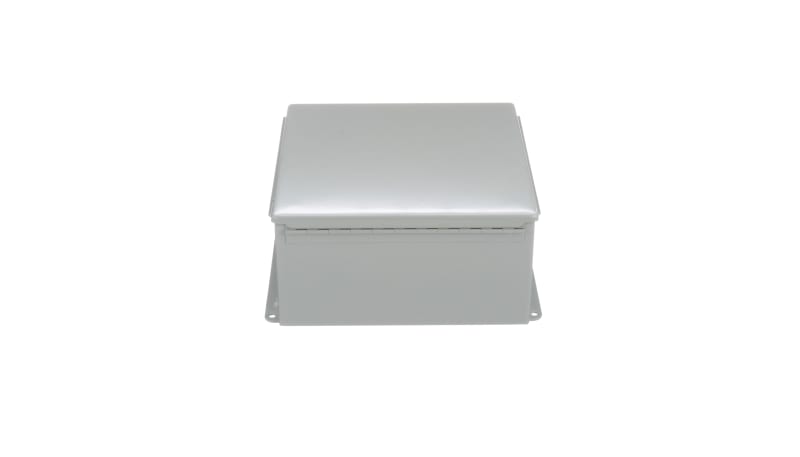 nVent HOFFMAN A1212CH Junction Box,Panel Mount,Steel,Gray,12x12x6