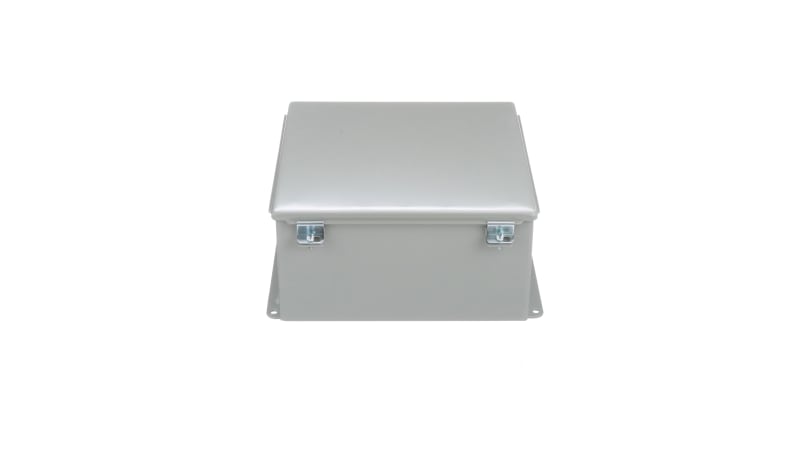 nVent HOFFMAN A1212CH Junction Box,Panel Mount,Steel,Gray,12x12x6
