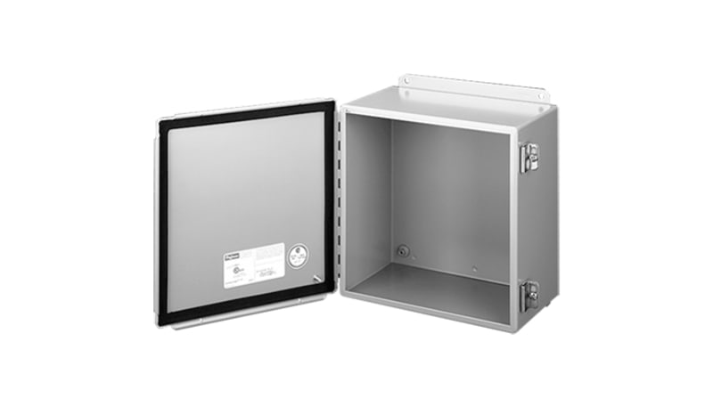 nVent HOFFMAN A808CH Junction Box,Panel Mount,Steel,Gray,8x8x4 In