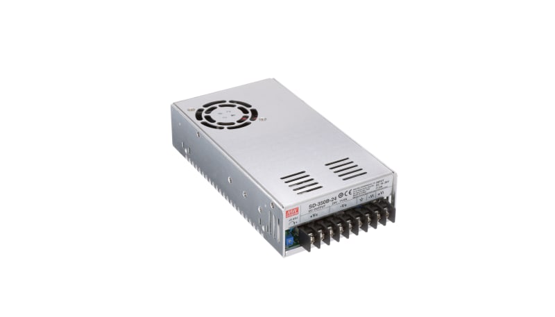 MEAN WELL SD-350B-24 DC-DC Converter,24V,14.6A,19-36V In,Enclosed