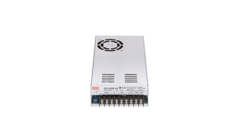 MEAN WELL SD-350B-24 DC-DC Converter,24V,14.6A,19-36V In,Enclosed