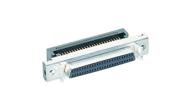 HARTING 60040685343 Cable/Panel Mount, Female, .050 Ribbon W/Latch Sys ...