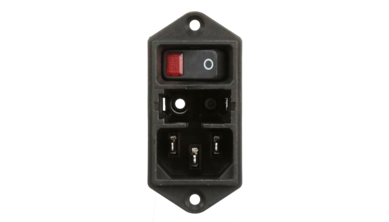 Schurter DD11.0113.1110 PwrEntryMod,Fuse/Switch,Male,IEC, Inlet,Medical ...
