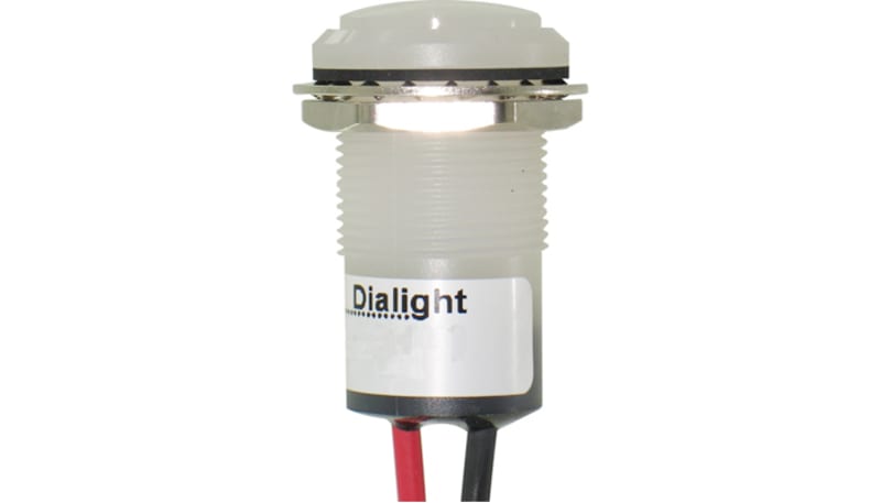 Dialight 657-1603-303F Indicator Pmnt 17.46mm Mounting Hole Size Green ...