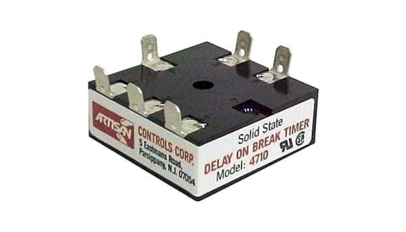 Artisan Controls 4710A-8-B-1 Timer, 5 A, 120 VAC, 0.1 to 30 Sec., Delay ...